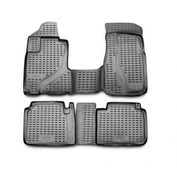 GUMINIAI KILIMĖLIAI 3D HONDA CR-V 2002-2006, 4 PCS. /L28018G /GRAY - Trilesta