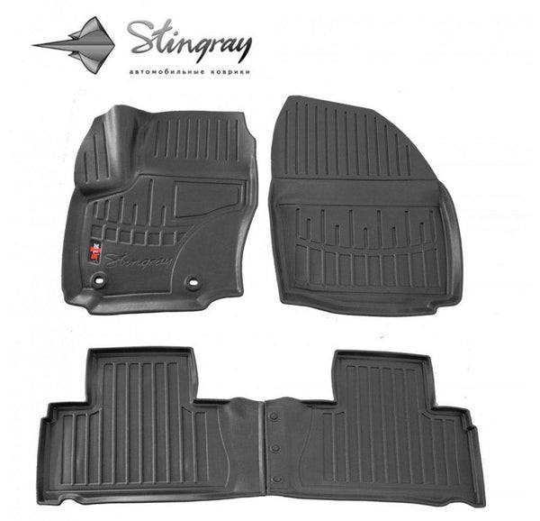 Kilimėliai "Stingray" 3D FORD Galaxy WA6 2006-2015, 4 vnt. (OWAL clips) juodi /5007134 - Trilesta