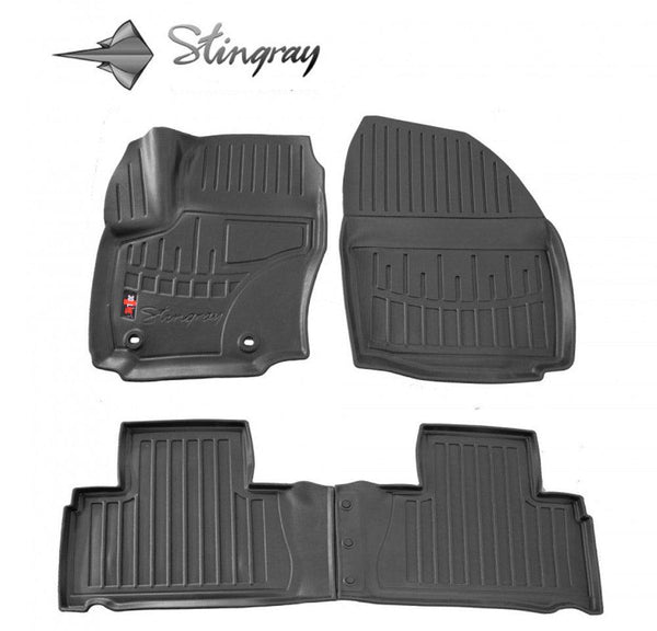 Kilimėliai "Stingray" 3D FORD S-Max 2006-2014, 4 vnt. (OWAL clips) juodi /5007134 - Trilesta