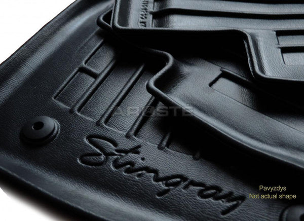 Kilimėliai "Stingray" 3D KIA Sportage JE 2004-2010, 4 vnt. juodi /5010034 - Trilesta