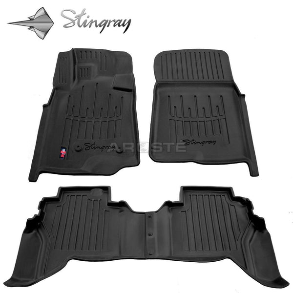 Kilimėliai "Stingray" 3D MITSUBISHI Pajero IV V80 2006-2021, 4 vnt. juodi /5013034 - Trilesta