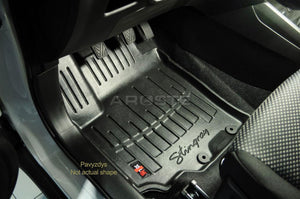 Kilimėliai "Stingray" 3D MITSUBISHI Pajero IV V80 2006-2021, 4 vnt. juodi /5013034 - Trilesta