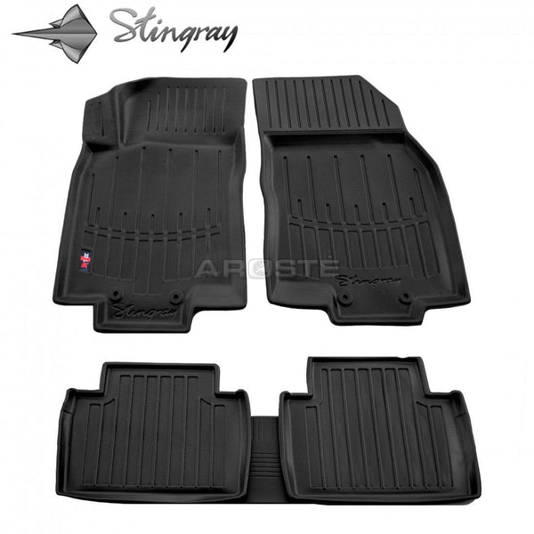 Kilimėliai "Stingray" 3D NISSAN Rogue T32 2013-2020, 5 vnt. juodi /5014025 - Trilesta