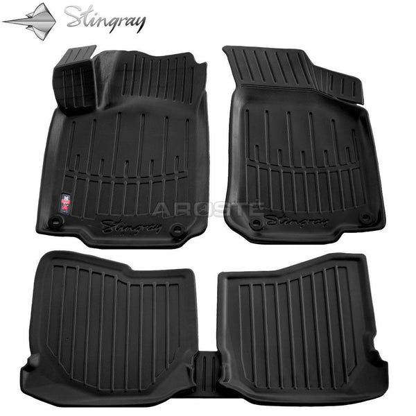 Kilimėliai "Stingray" 3D SEAT Toledo II 1M 1999-2004, 5 vnt. juodi /5020015 - Trilesta