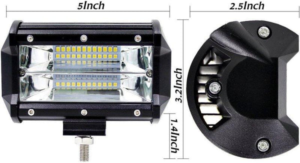 PAPILDOMAS ARTIMAS LED ŽIBINTAS 72W CREE 12V IP68 - Trilesta